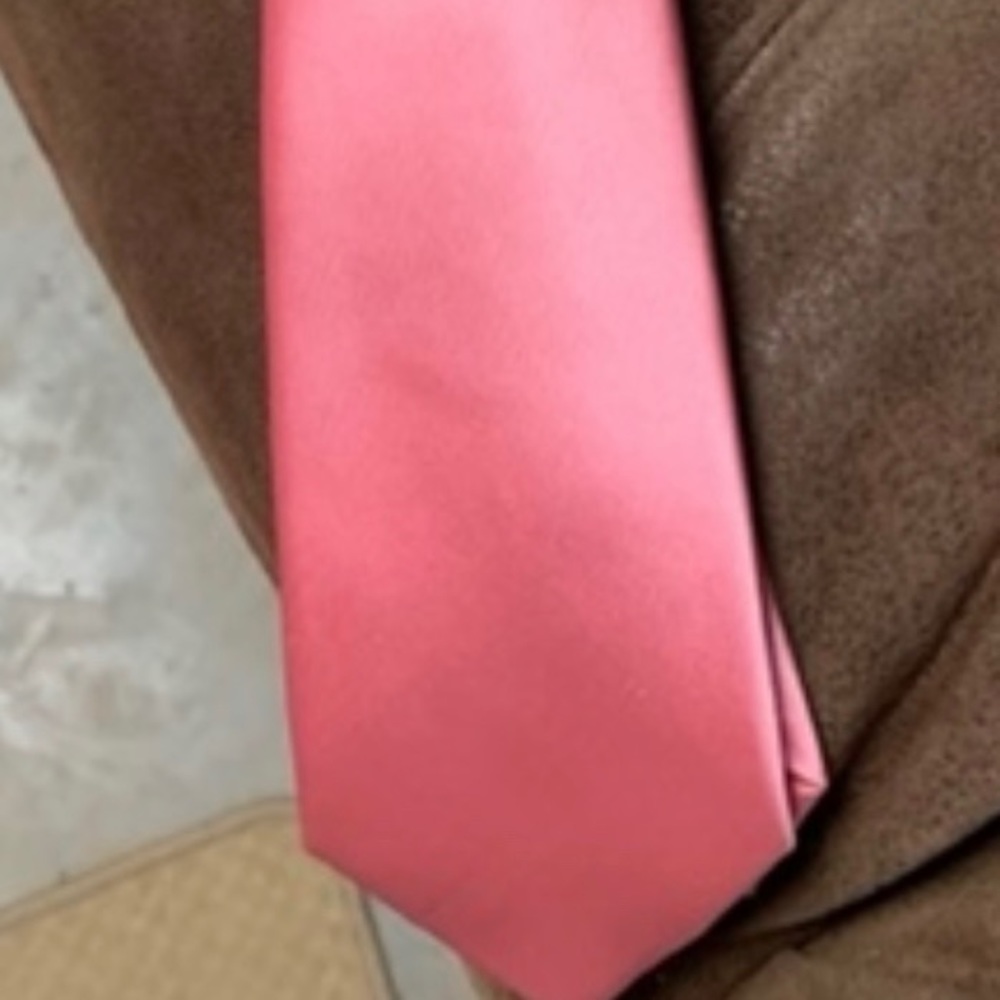 SOLD - Pink Satin Tie